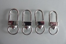 Mini Karabiner 4 Stück Farben: Chrom, Schwarz, Gold, Silber Schlüsselanhänger