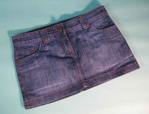 Jeans mini minirock - minirock, tit