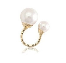 Doppel Perlen Ring 9+17 mm