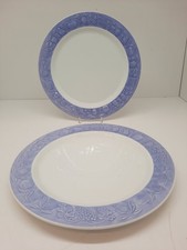 2x Speiseteller groß Ø ca. 31,5 cm " Quadrifoglio Franco Giorgi Italy "