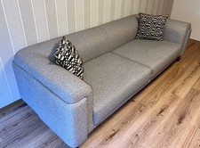 SOFA 2,50 x 1,00 m Hellgrau/Silber Ausstellungsstück -  Top Qualität !!!