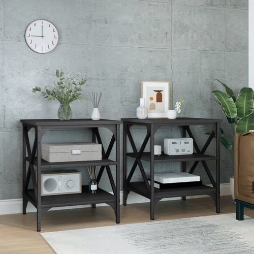 Beistelltische stk schwarz - stk.,