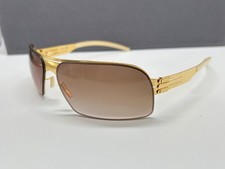 ic Berlin Sonnenbrille Herren Damen Eckig gold Jag NP:499€