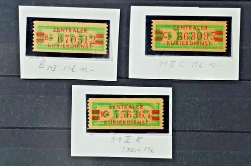 Ddr dienstmarken zkd - ddr, 31