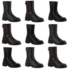 Damen Biker Boots Stiefeletten