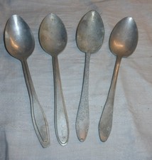 4 Teile altes Alu Besteck