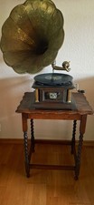 His Master Voice Grammophon - mit Tisch und 46 Schellackplatten