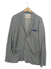 EDC Herren Sakko Gr. 36 Grau Casual Baumwolle