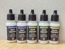 5x Vallejo Varnish Set 70.520 / 70.522