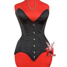 Satin vollbrustkorsett - satin,