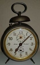Erka Wecker antik Glockenwecker alt Aufziehwecker Junghans