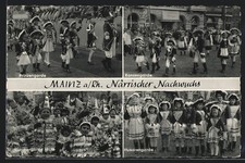 Ansichtskarte Mainz a. Rh., Närrischer Nachwuchs, Prinzengarde, Husarengarde 