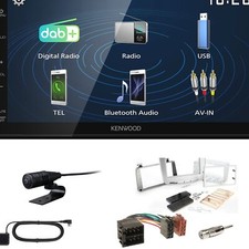 Kenwood 2DIN DAB+ Autoradio für Lancia Delta III 2009-2014 silber