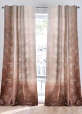 1er Pack Microfaser Vorhang Multifunktionsband H/B: 145/135 cm Braun Beige Neu