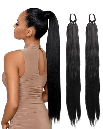 2er set ponytail extension - 2er,