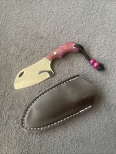 Handgemachtes Mini-Messer mit Lederscheide Spiegel, Poliert 4116 Outdoor Gärtner