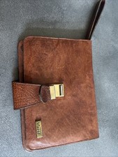 alte Herrentasche  Leder 23 x 16 cm