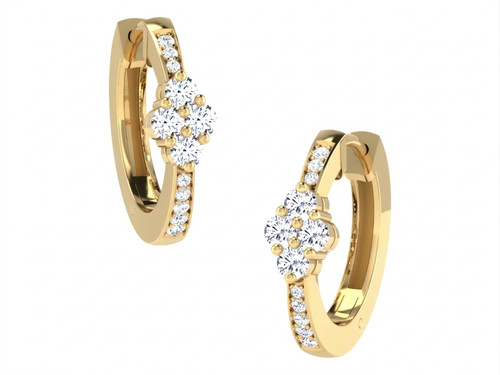 Echte 14k gelbgold lab grown - 14k,