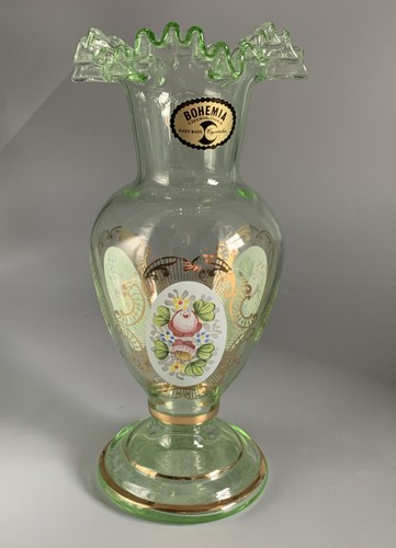 Kristall vase art deco - kristall,