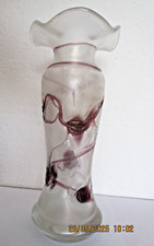 Blumenvase Glasvase Poschinger Glaskunst Glashütte 25 cm hoch Weihnachtsgeschenk