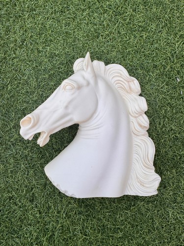 Alabaster pferdekopf statue - pferdekopf,