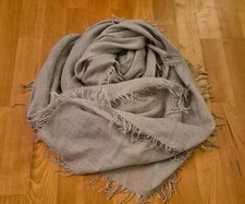 Traum FALIERO SARTI Cashmere Seide Schal Tuch in hellgrau Nagelneu!!