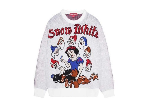 Supreme snow white sweater - snow,