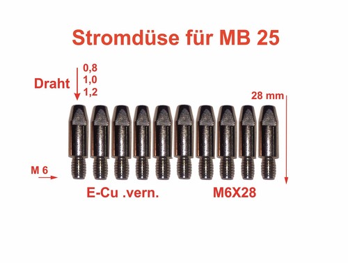 Stromdüsen vernickelt 25 - mb,
