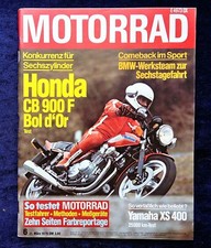 Das Motorrad 6/1979 Honda CB 900 F Bol dór, Yamaha XS 400, Honda Monkey, GTS 50 