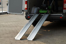 Verladerampe 1485x155 mm aus Aluminium mit Führungsrand klappbar