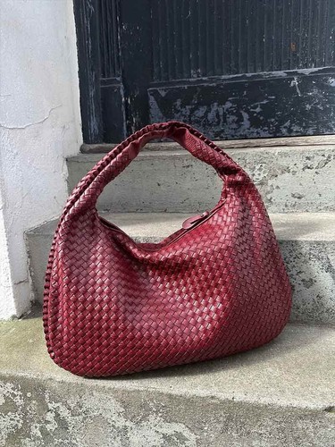 Bordeauxrote sommer handtasche - bordeauxrote, sommer-handtasche