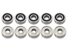 10x Kugellager 605 RSZ 5x14x5