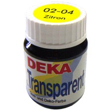 DEKA transparent  Glasfarbe Lösungsmittelbasis 25 ml - 15 Farben zur Auswahl -