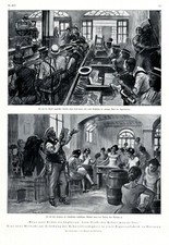 Zigarren Fabrik in Havanna Kuba XL Seite 1927 mit 2 Kunstdrucken von B. Grineau