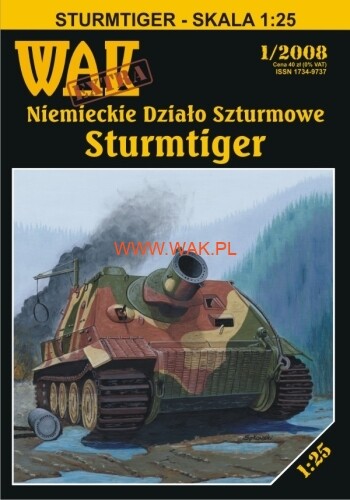Kartonmodell sturmtiger 25 - sturmtiger, 1:25