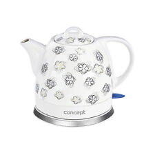 Keramik-Wasserkocher  1L Design Retro Schnurlos Elektrischer Teekessel Concept