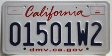 Kalifornien Nummernschild USA Kennzeichen California , Original US License Plate