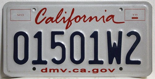 California nummernschild usa - california,