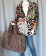 XXL Boho Webpelz Shopper