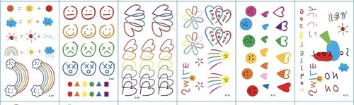 Set cute temporäre tattoos - 6,