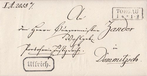Preussen brief torgau - preussen, r2
