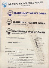 Blaupunkt 4 Schreiben Fernseher Radio Kühlschränke Bosch Preisbindung  1955-59