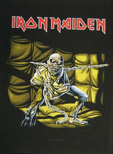 Iron maiden rückenaufnäher - iron,