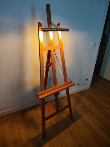 Staffelei mit lampe - staffelei,
