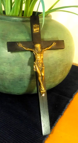 Kreuz kruzifix holz bronze - kruzifix,