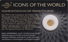 AV-VD Ruanda 2024 10 FRW Terrakotta Armee 1/200 OZ 999er Gold Coincard 00791