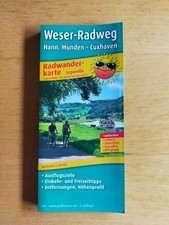 Radwanderkarte Weser-Radweg Hann.Münden - Cuxhaven