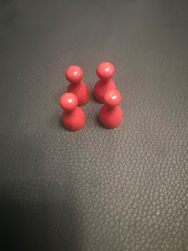 Spielfiguren rot kegel - 4x,