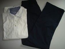 Van Laack for Lufthansa First Class Herren Schlafanzug Marineblau/Weiß Gr.S/M 