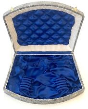 Grau-schwarzer Besteckkasten Futter blau Besteckschatulle Besteckkoffer 17 Teile